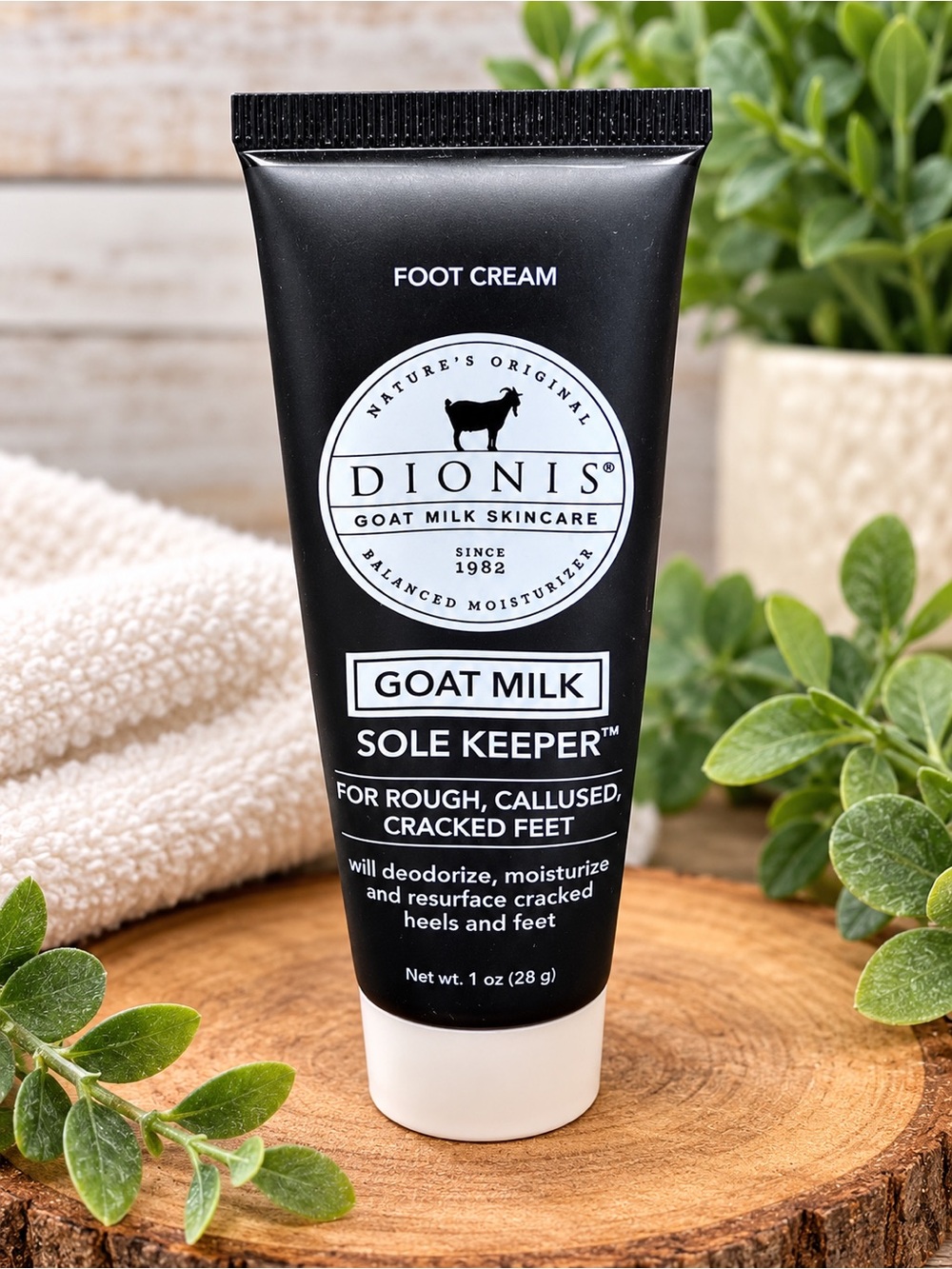 Dionis Goat Milk Sole Keeper Foot Cream - Black